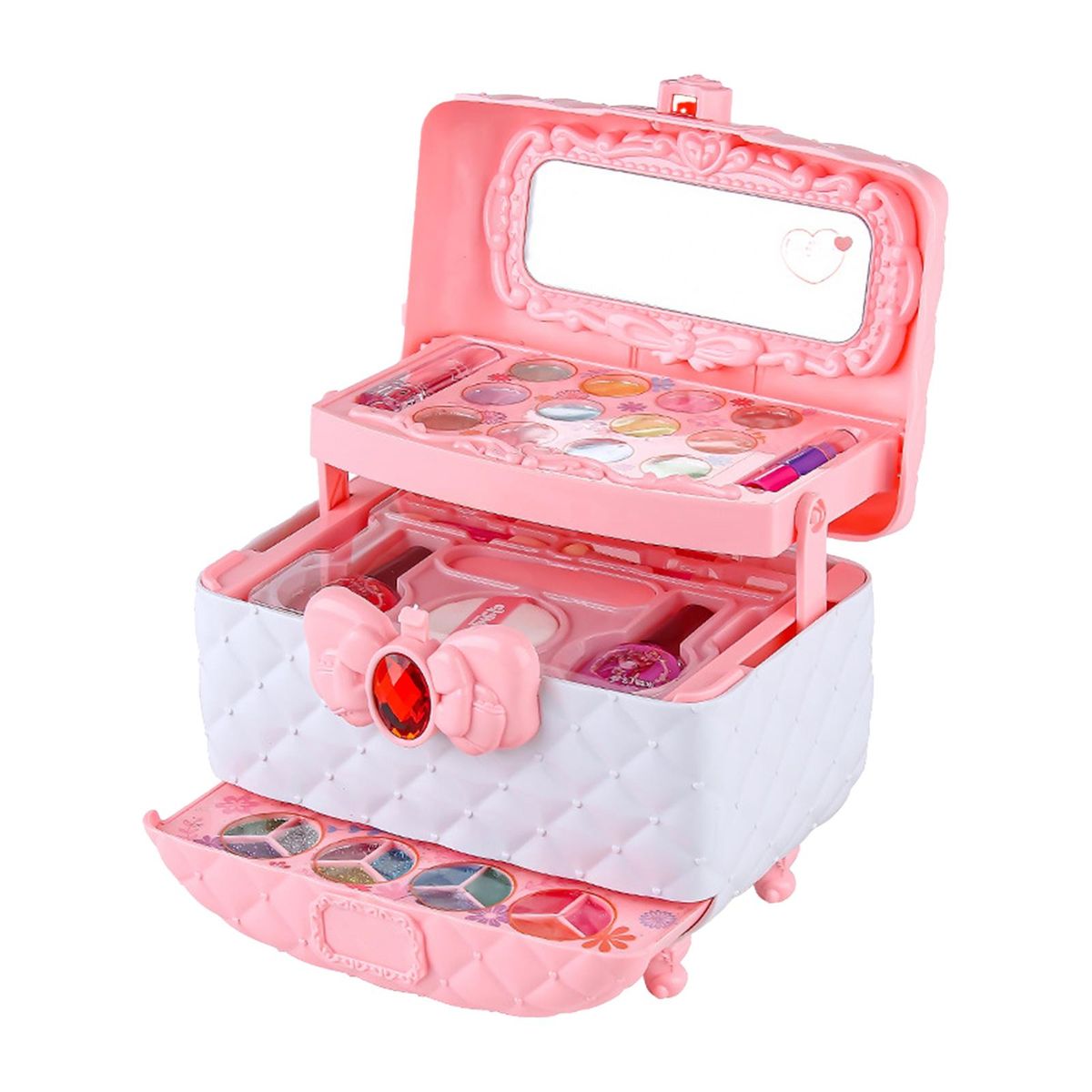 For Little Girl Pretend Play Princess Toy With Mirror Kids Makeup Set Cosmetic