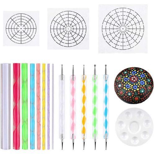 Mandala Dotting Stencil Tools Rock Painting Kit
