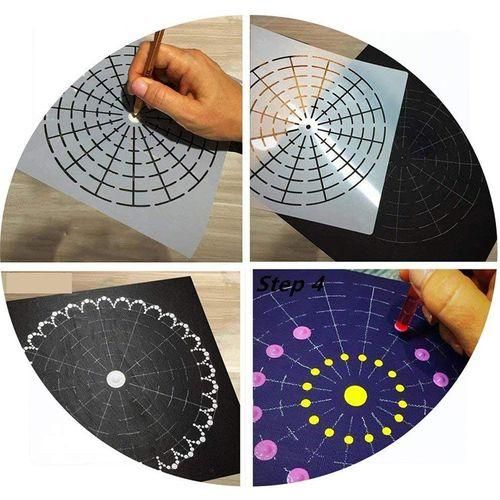 Mandala Dotting Stencil Tools Rock Painting Kit