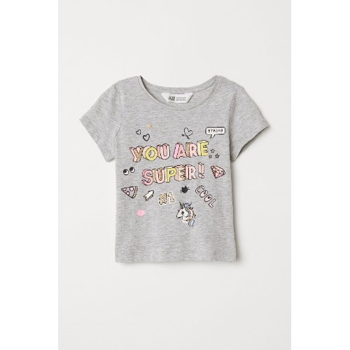 Girls Top - Grey