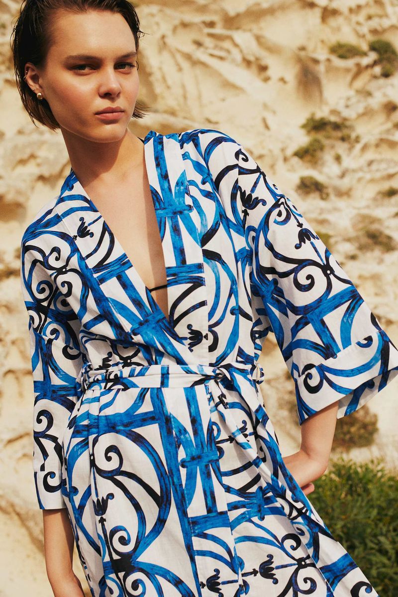 Woman Special Collection Regular Fit Beachwear - Blue