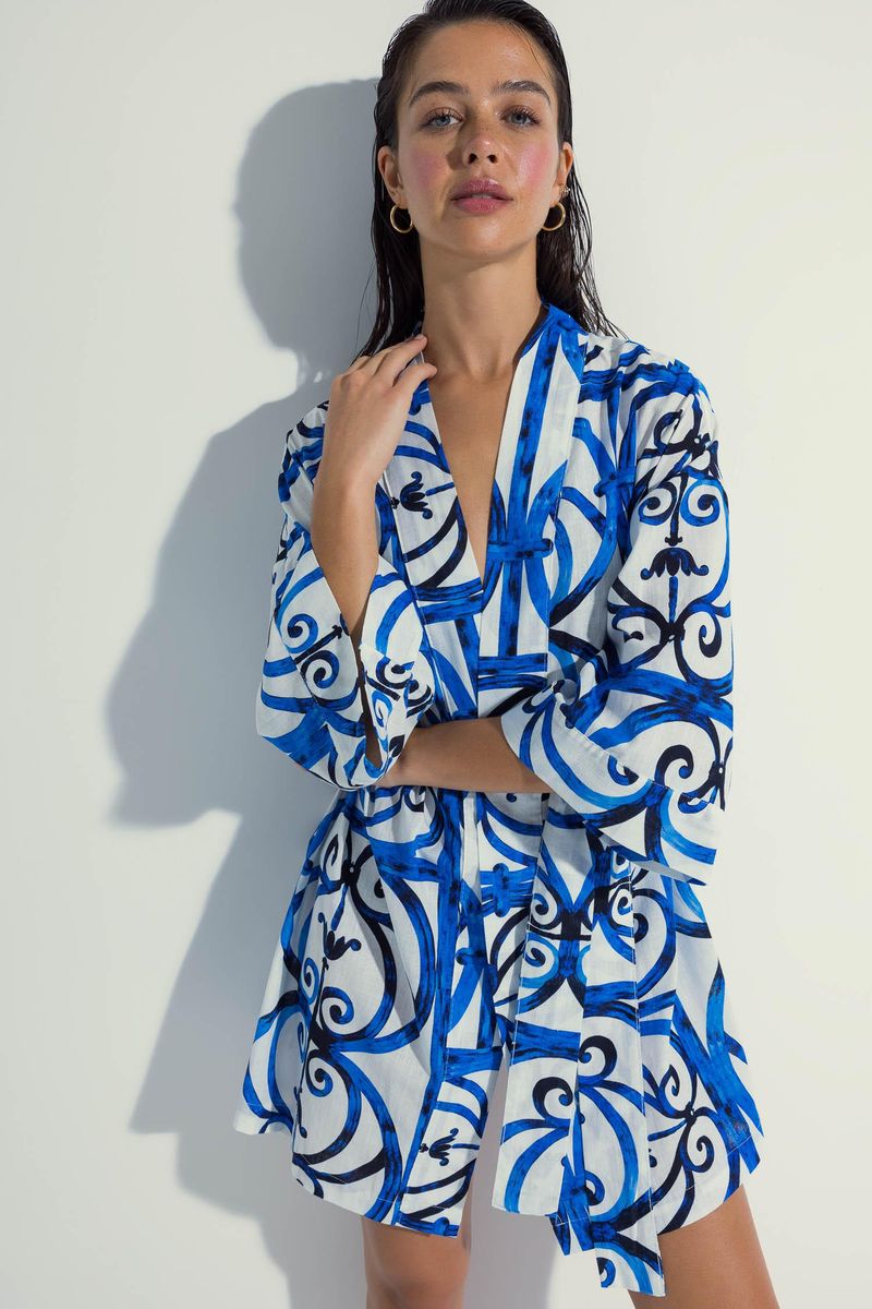 Woman Special Collection Regular Fit Beachwear - Blue
