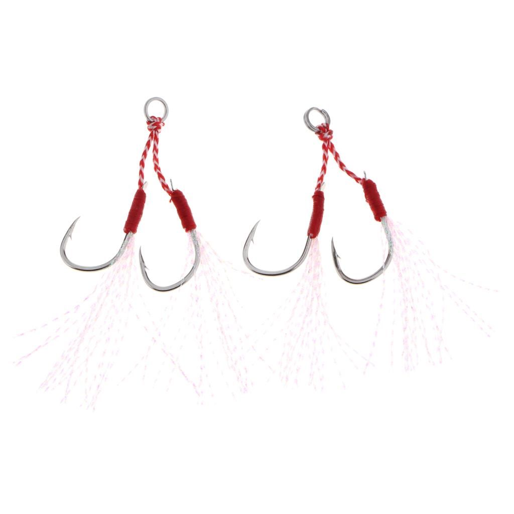 2pcs Heavy Duty Fishing Assist Hooks Sea Fishing Hooks For