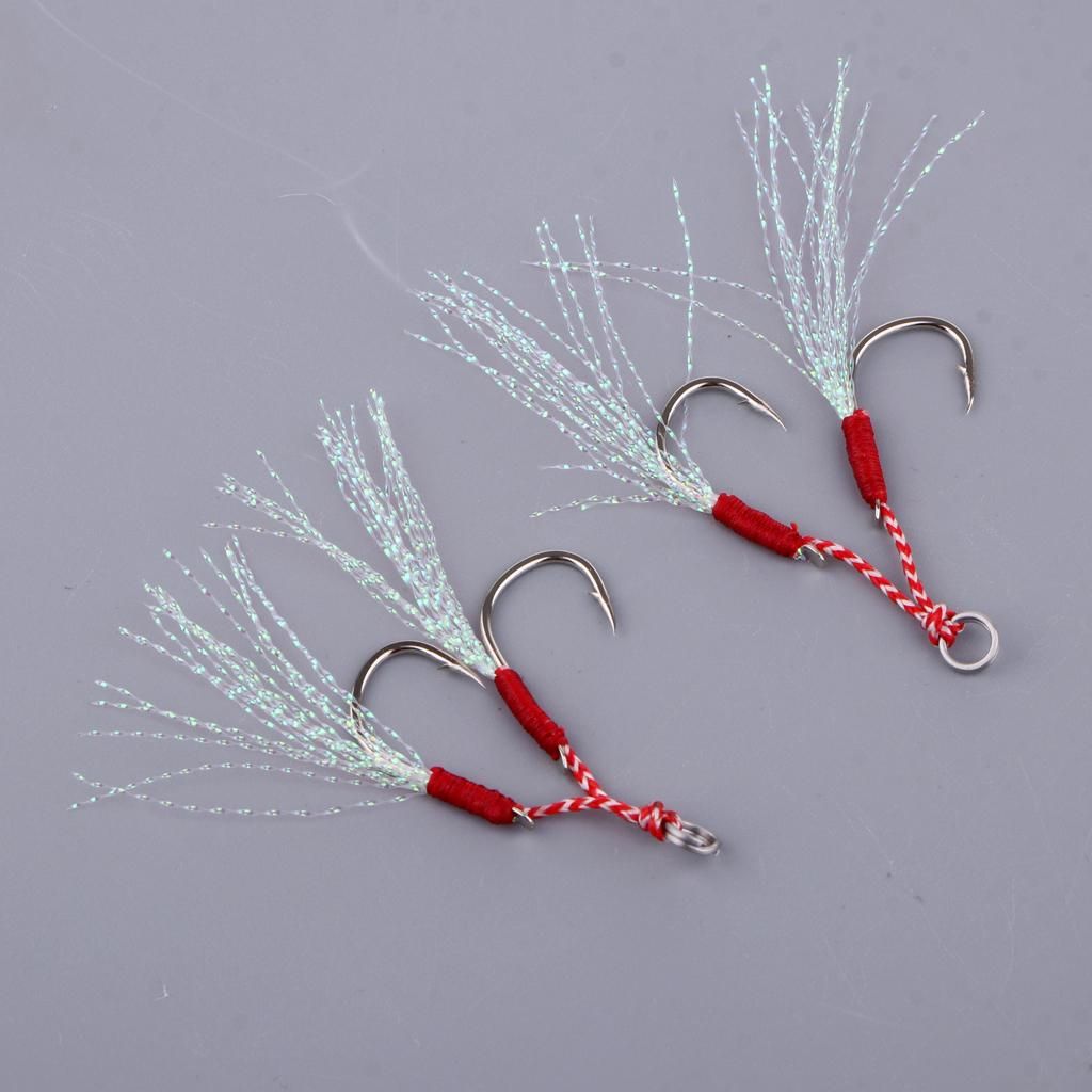 2pcs Heavy Duty Fishing Assist Hooks Sea Fishing Hooks For