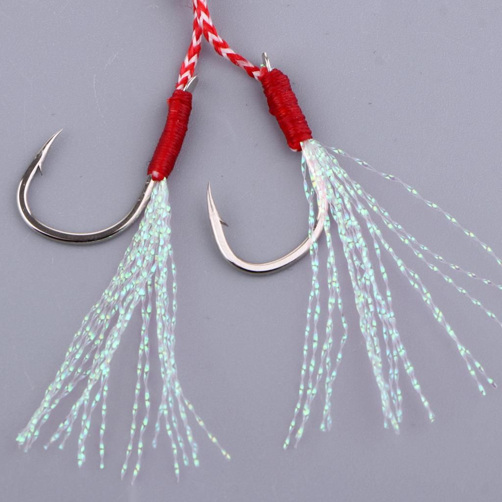 2pcs Heavy Duty Fishing Assist Hooks Sea Fishing Hooks For