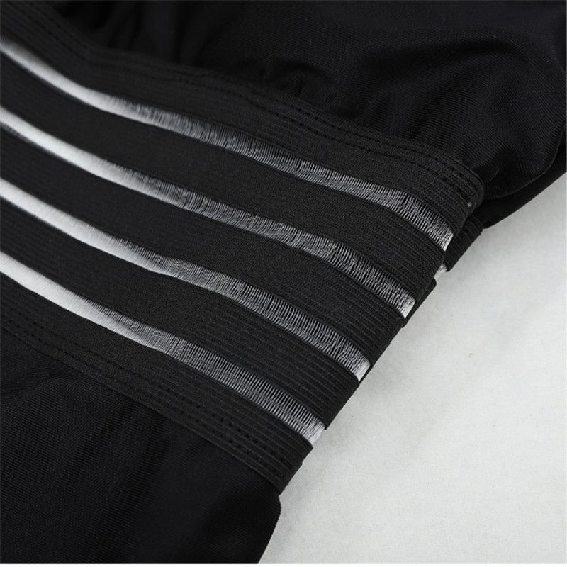 Sexy One Piece Swimsuit Women Bandage Cross Back Neck Monokini Female Bathing Suits Swimming Suit