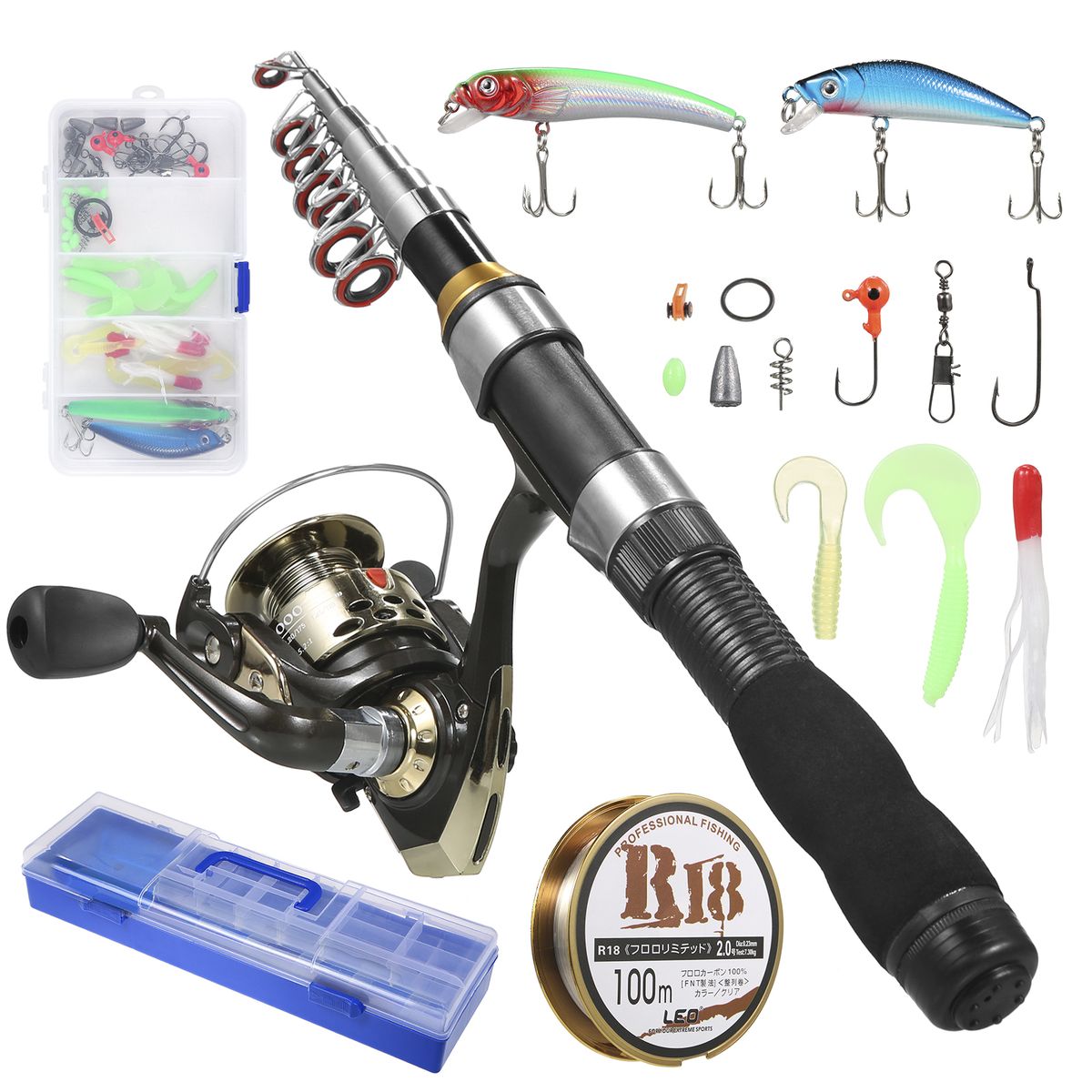 Fishing Rod And Reel Combos Telescopic Fishing Pole With