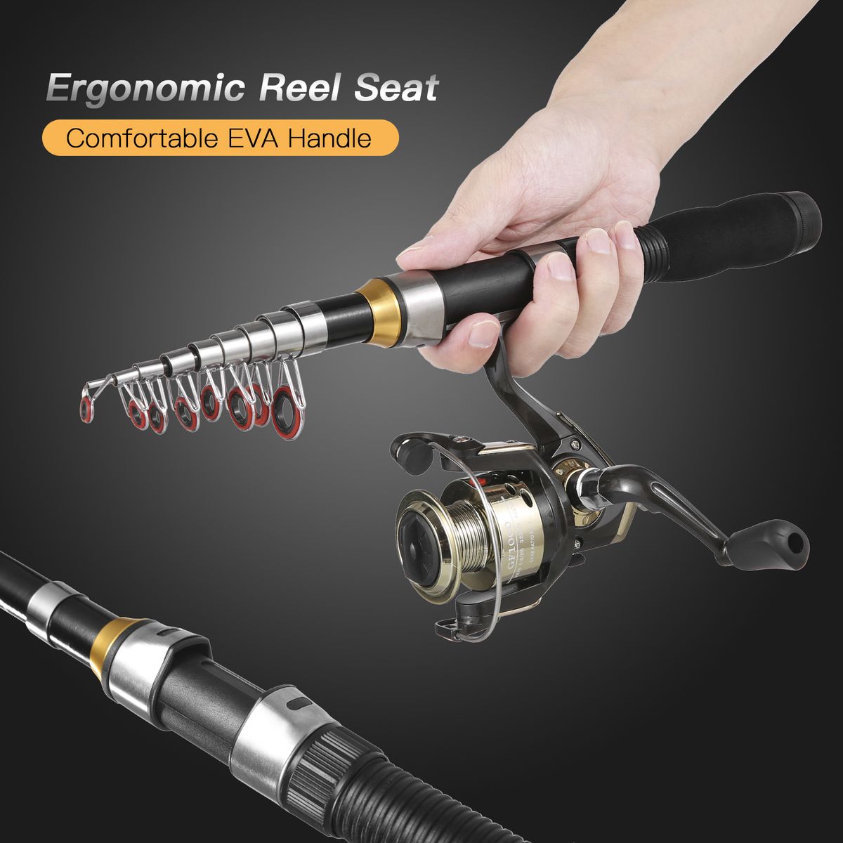 Fishing Rod And Reel Combos Telescopic Fishing Pole With