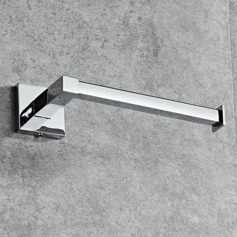 Chrome Square Bathroom Toilet Roll Holder. Wall Mounted Toilet Roll
