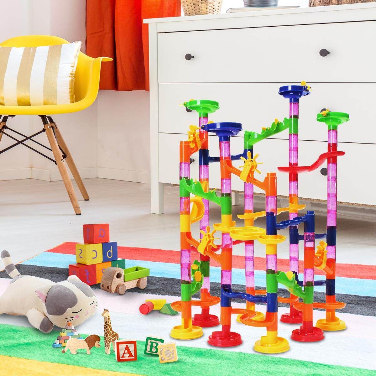 105Pcs Children's Kids Baby Track Ball Building Blocks Marble Run DIY Gift Toys