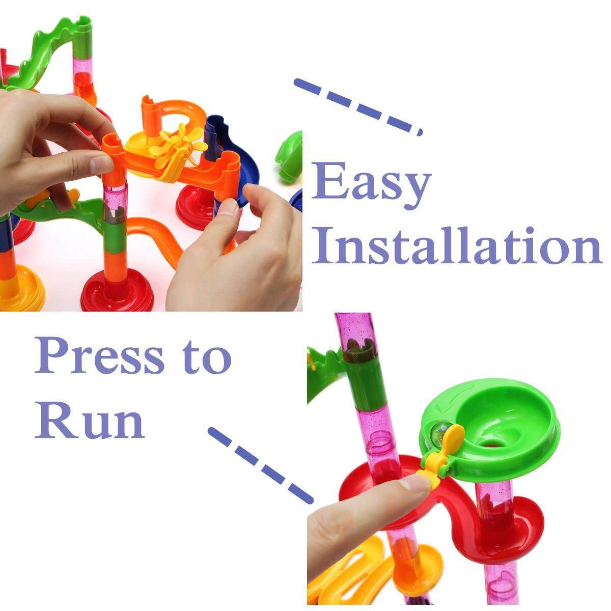 105Pcs Children's Kids Baby Track Ball Building Blocks Marble Run DIY Gift Toys