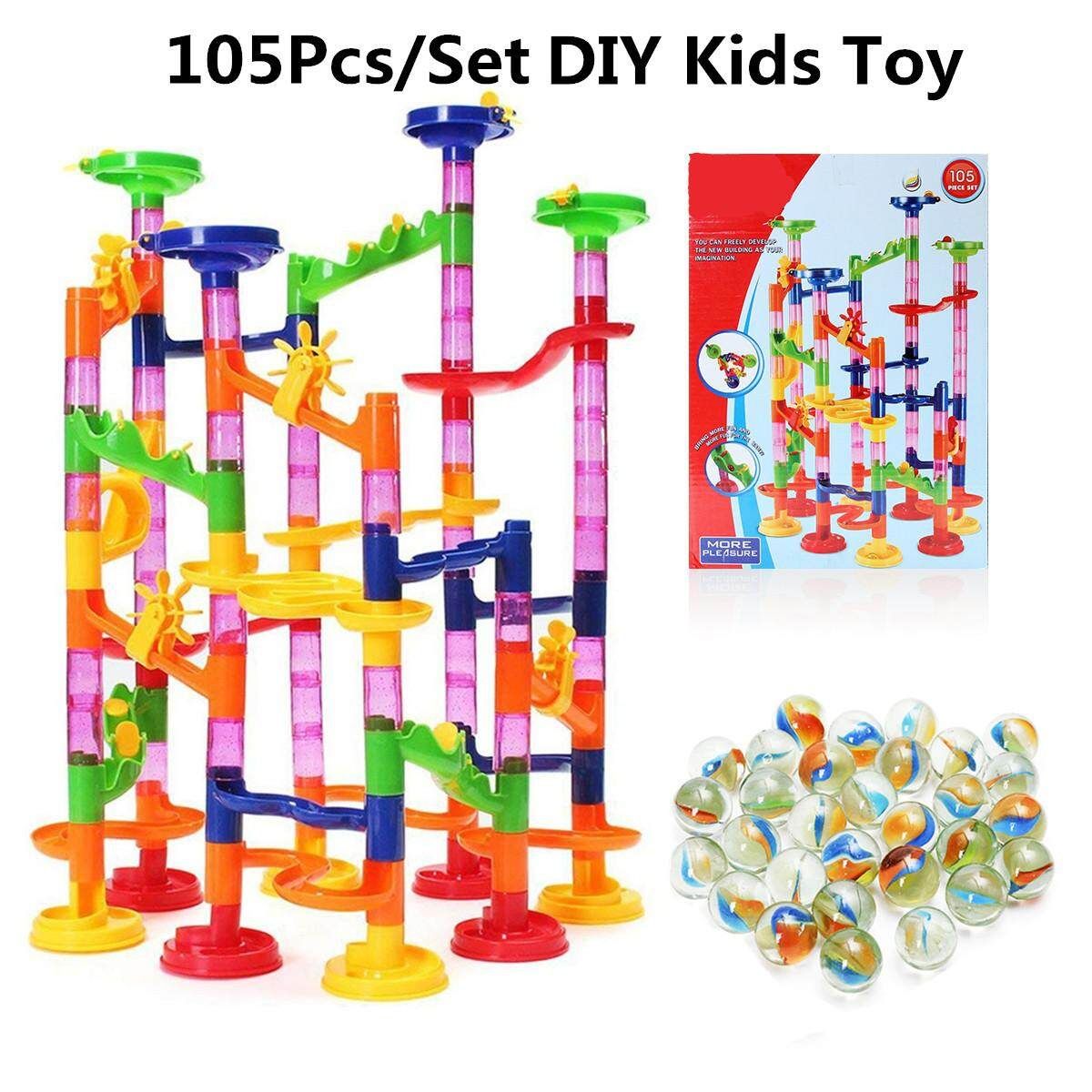 105Pcs Children's Kids Baby Track Ball Building Blocks Marble Run DIY Gift Toys