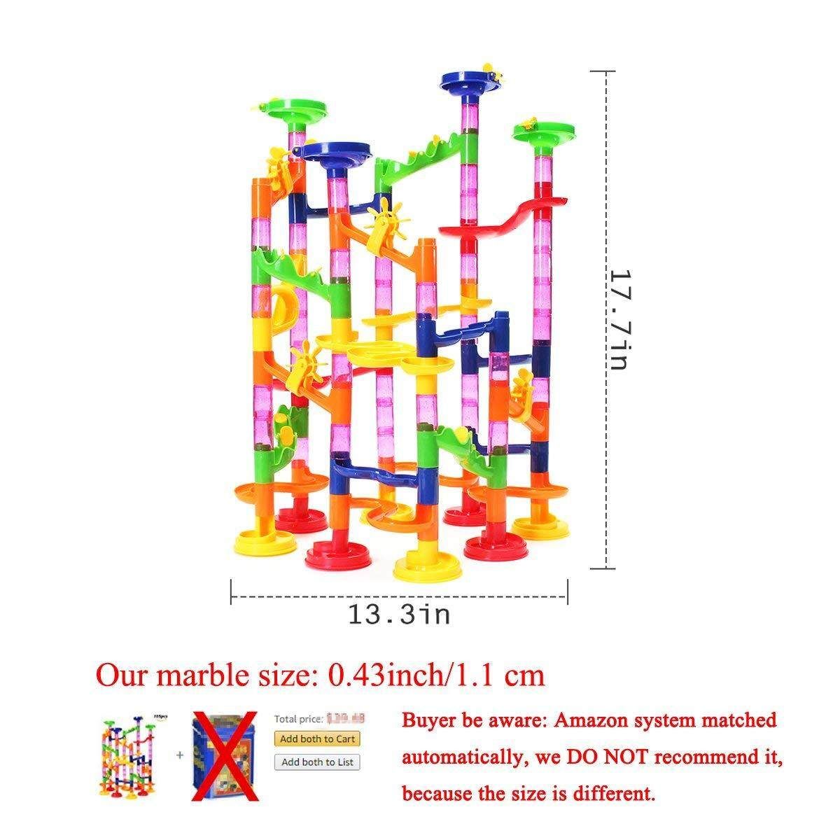 105Pcs Children's Kids Baby Track Ball Building Blocks Marble Run DIY Gift Toys
