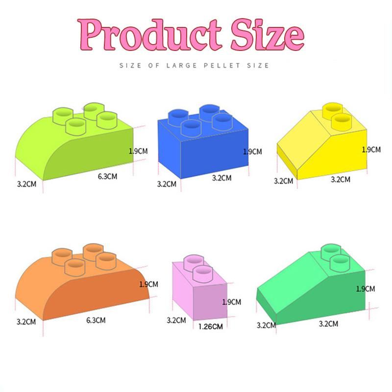 DIY Big Size Building Blocks Children Colorful Brick Bulk Bricks Base Plates Compatible With Brand Block Kids Educational Toys