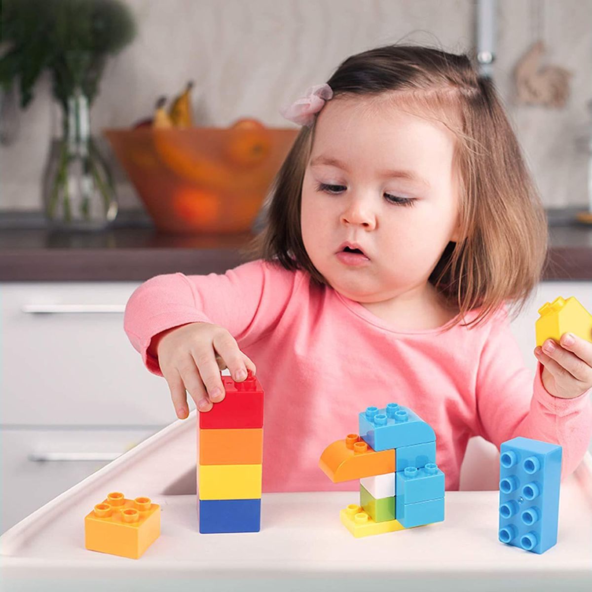 DIY Big Size Building Blocks Children Colorful Brick Bulk Bricks Base Plates Compatible With Brand Block Kids Educational Toys