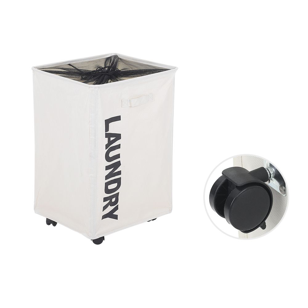 Large Foldable Oxford Cloth Laundry Basket Bin Mesh