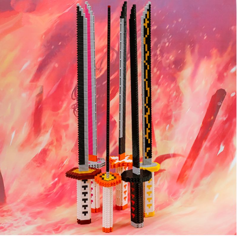 Demon Slayer Katana Frostmourne Long Small Particle