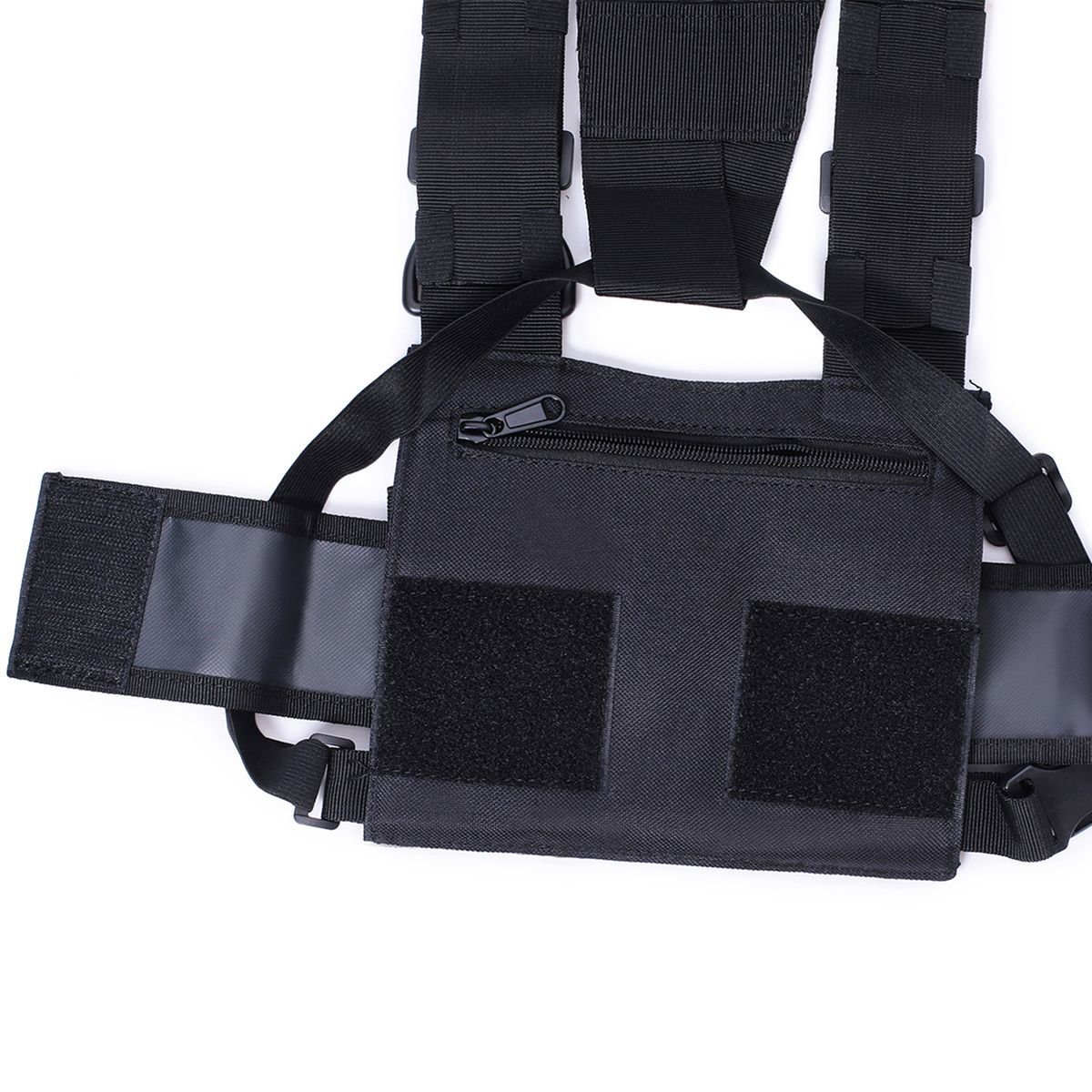 Men Outdoor Chest Rig Vest Harness Bag Sport Shoulder Pouch