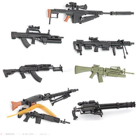 1:6 Assemble Gun 1 6 Model AK 47 M82A1