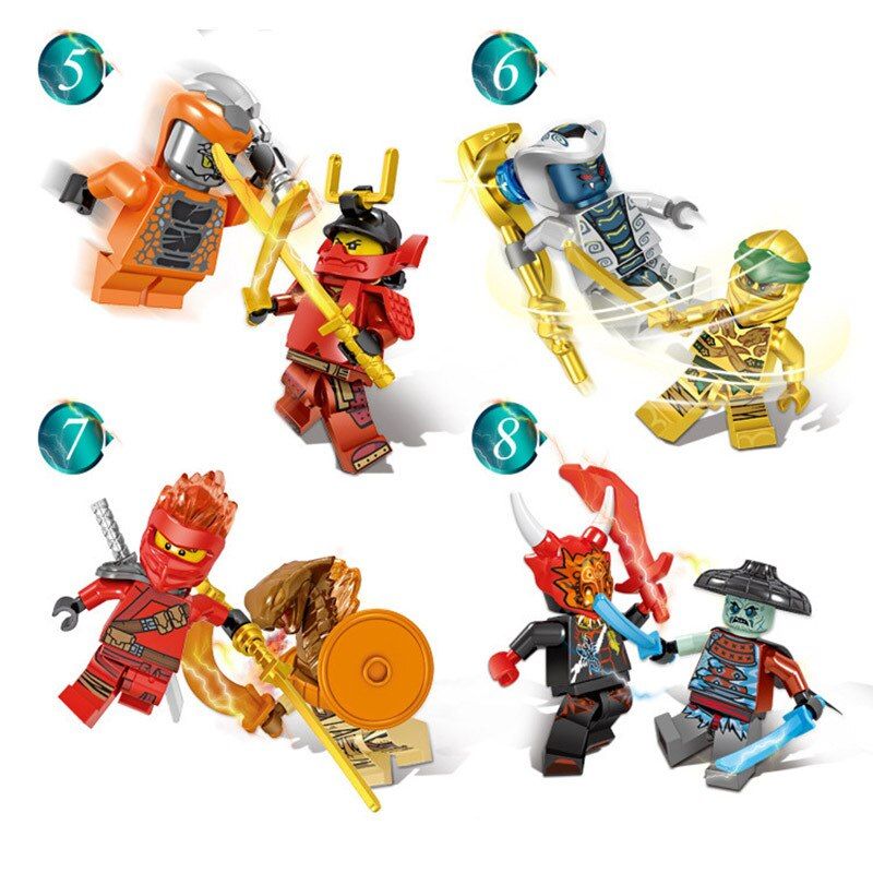 Anime Characters 24 Pieces Ninjago Mini Figure Building