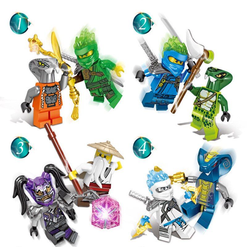 Anime Characters 24 Pieces Ninjago Mini Figure Building