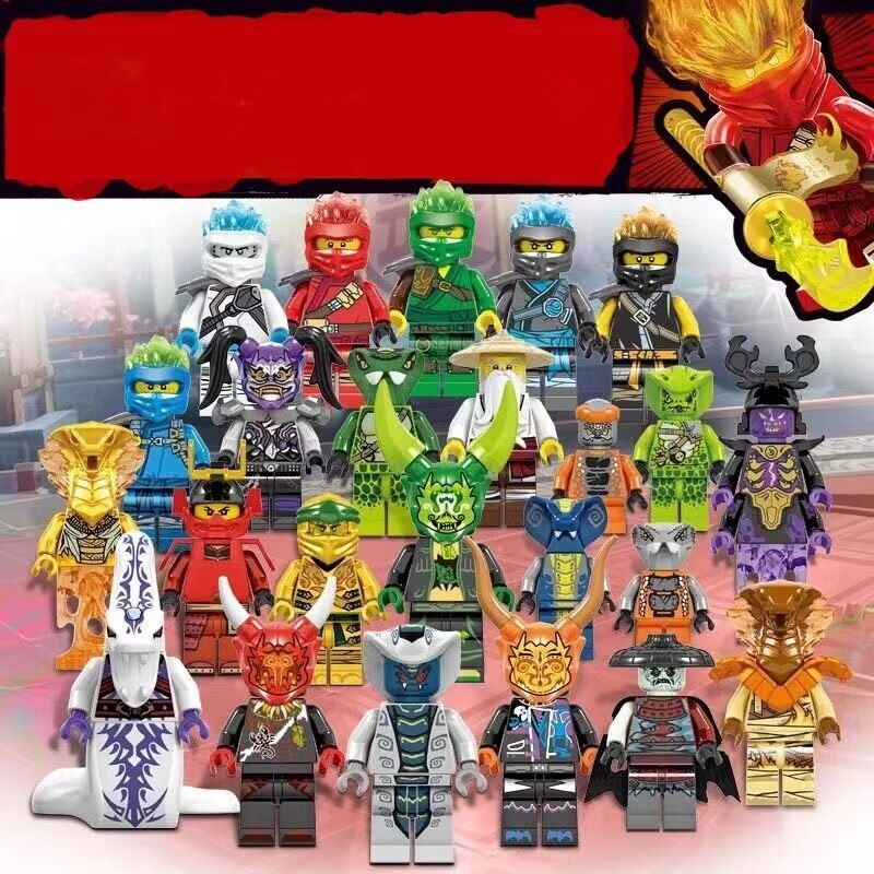 Anime Characters 24 Pieces Ninjago Mini Figure Building