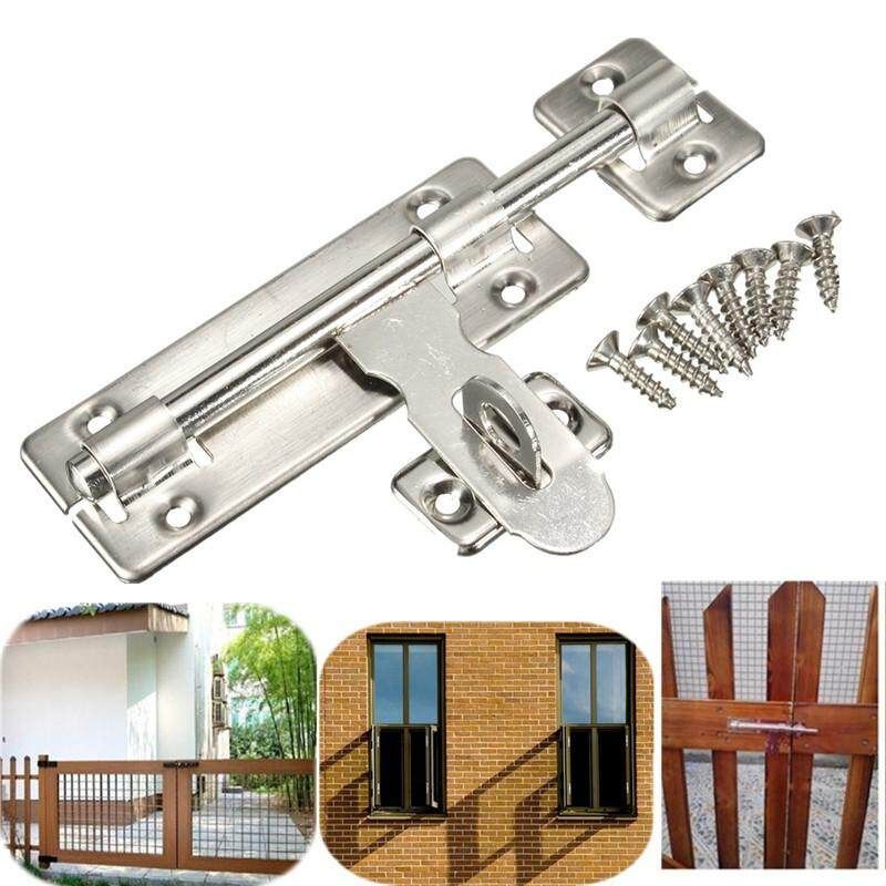 Stainless Steel Door Bolt Lock Latch Slide Barrel Bolt Clasp Set Long-- 4" / 6'' / 8'' 6 Inches