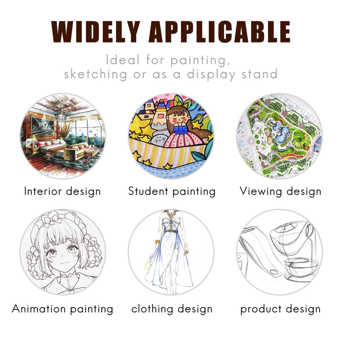 White Board Artist Telescopic Field Studio Painting Easel Tripod Display Stand