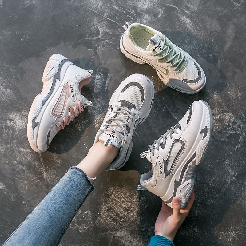 Womens Sneakers Female Casual Shoes-Grey