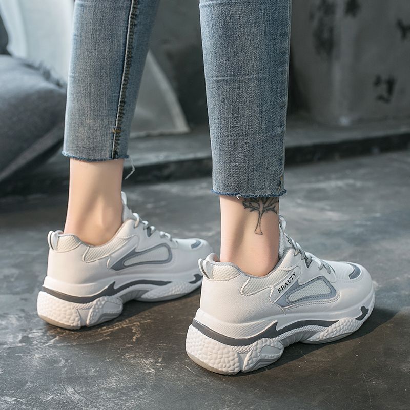 Womens Sneakers Female Casual Shoes-Grey