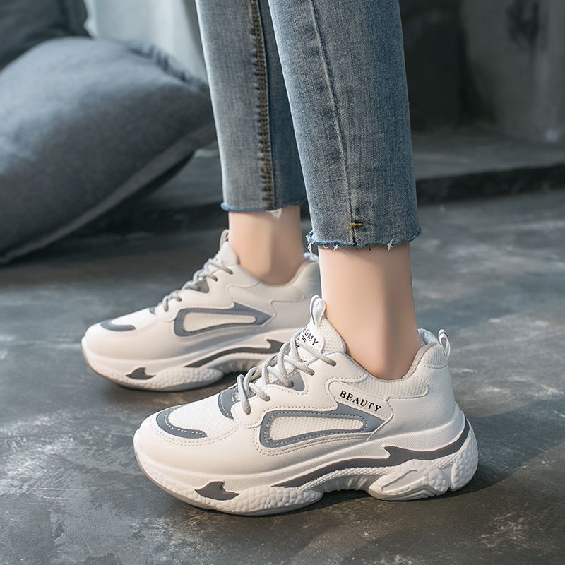 Womens Sneakers Female Casual Shoes-Grey