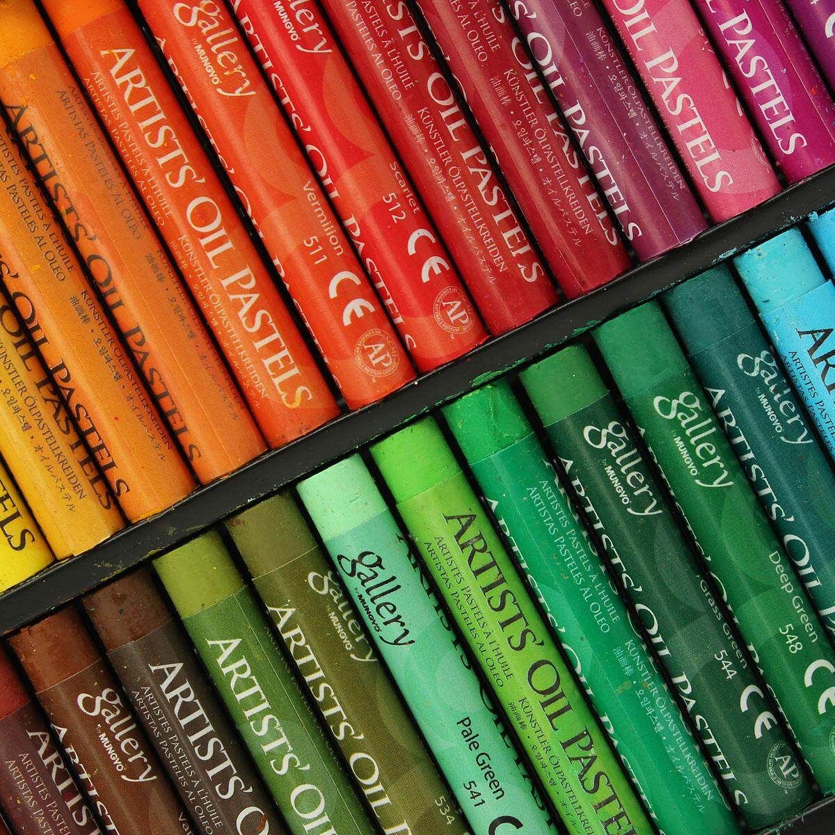 50 Colors Box Non-toxic Artists Gallery Oil Pastels Drawing Pens Drawing Paint