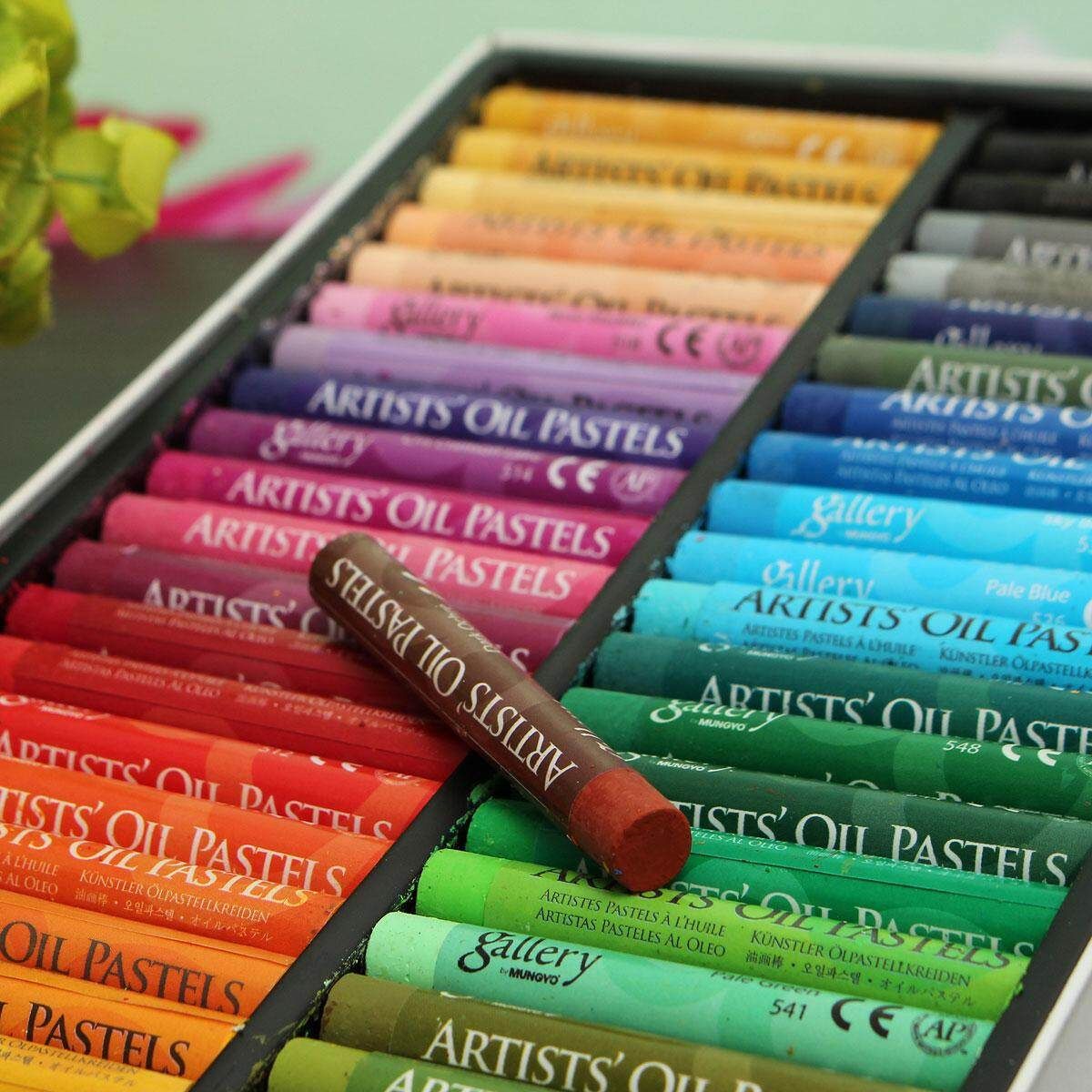 50 Colors Box Non-toxic Artists Gallery Oil Pastels Drawing Pens Drawing Paint