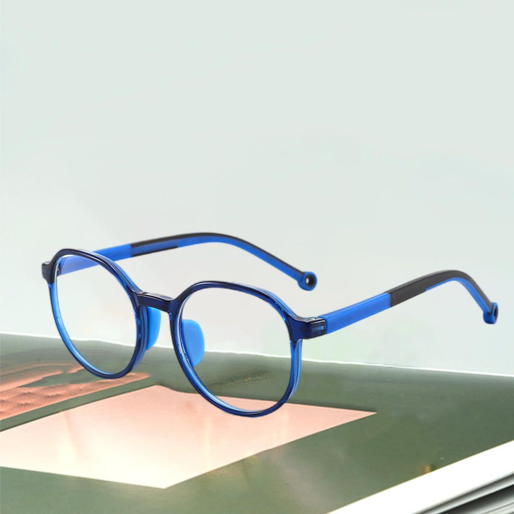 Blue-Light Blocking Glasses Spectacles Anti Eyestrain Kids Dark Blue