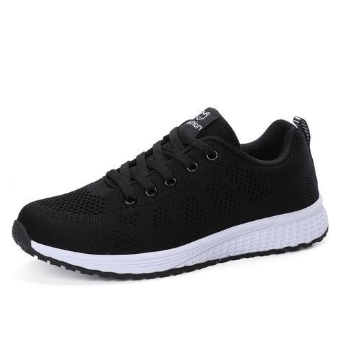 Womens Casual Shoes Female Running Sneaker-Black