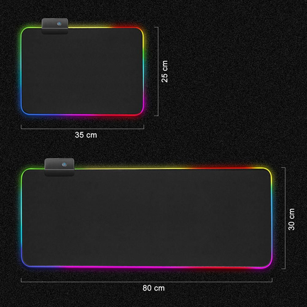 Rgb Soft Large Gaming Mouse Pad Oversize Glowing Led Rubber
