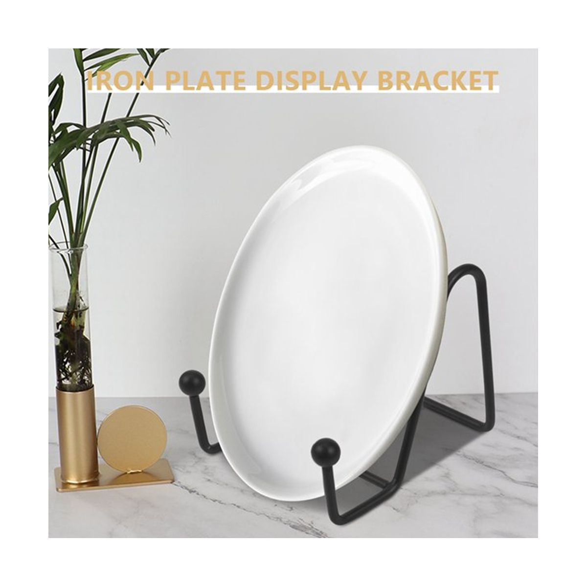 8Pcs Display Stands Holders, Easel Plate Holder
