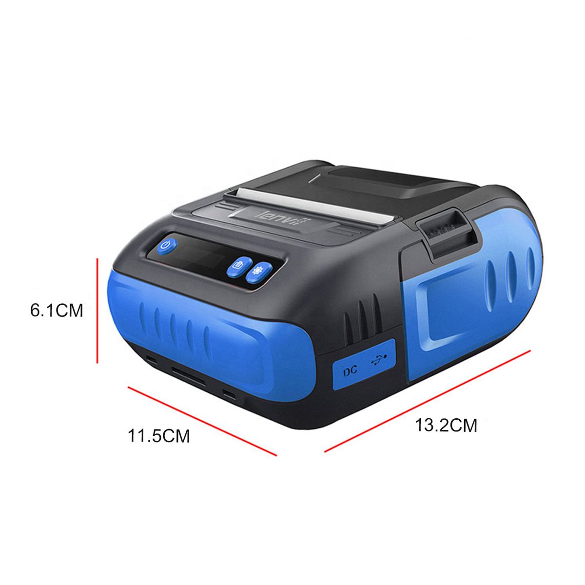378B Portable Bluetooth Label Printer Receipt 80mm Food Production Date Barcode Label Printing Tobacco Price Jewelry Price Label Qualification Certificate Small Mobile Phone Printing