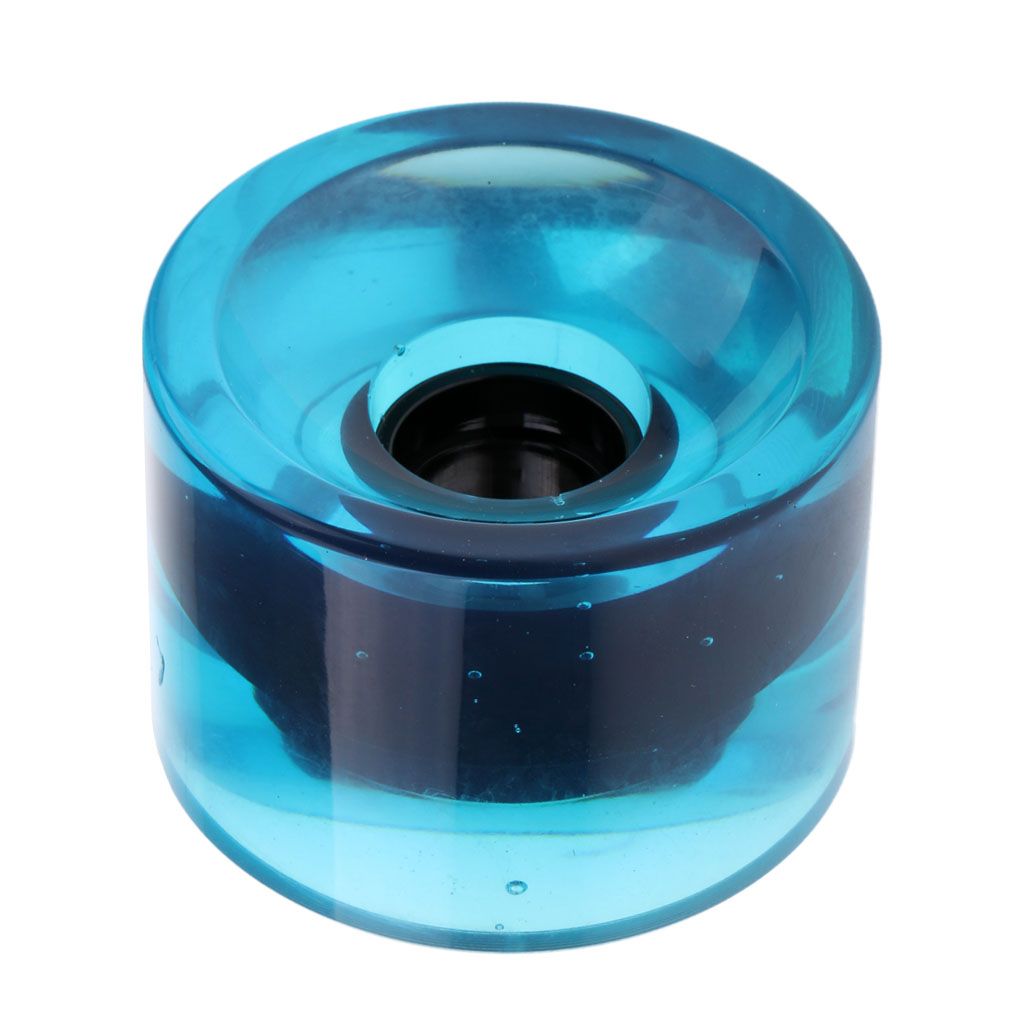 70 X 51mm Pro Blank Skateboard PU Wheels Longboard Cruiser Clear Blue