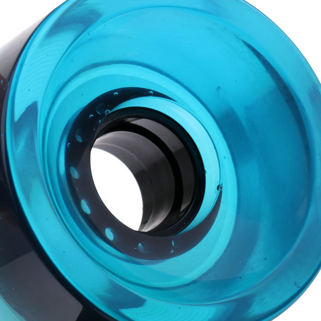 70 X 51mm Pro Blank Skateboard PU Wheels Longboard Cruiser Clear Blue