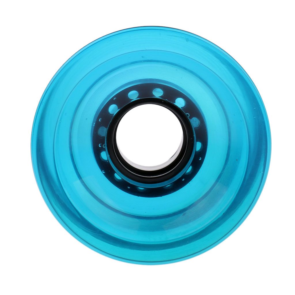 70 X 51mm Pro Blank Skateboard PU Wheels Longboard Cruiser Clear Blue