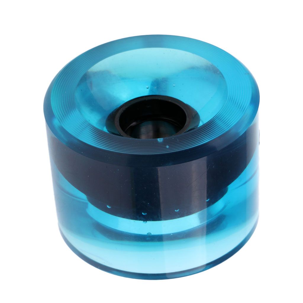 70 X 51mm Pro Blank Skateboard PU Wheels Longboard Cruiser Clear Blue