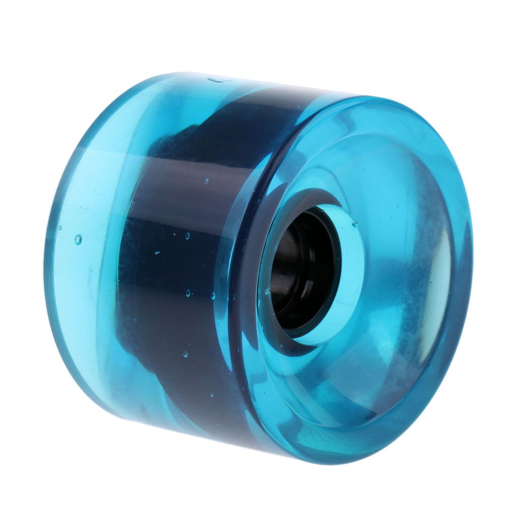 70 X 51mm Pro Blank Skateboard PU Wheels Longboard Cruiser Clear Blue