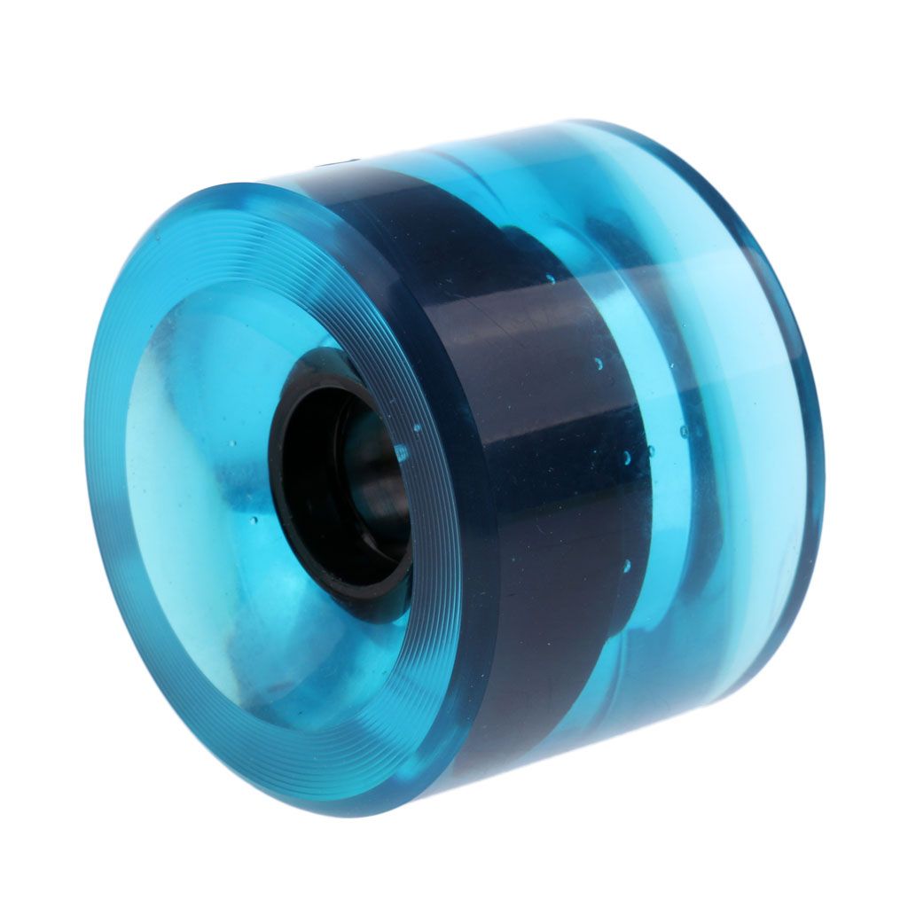 70 X 51mm Pro Blank Skateboard PU Wheels Longboard Cruiser Clear Blue