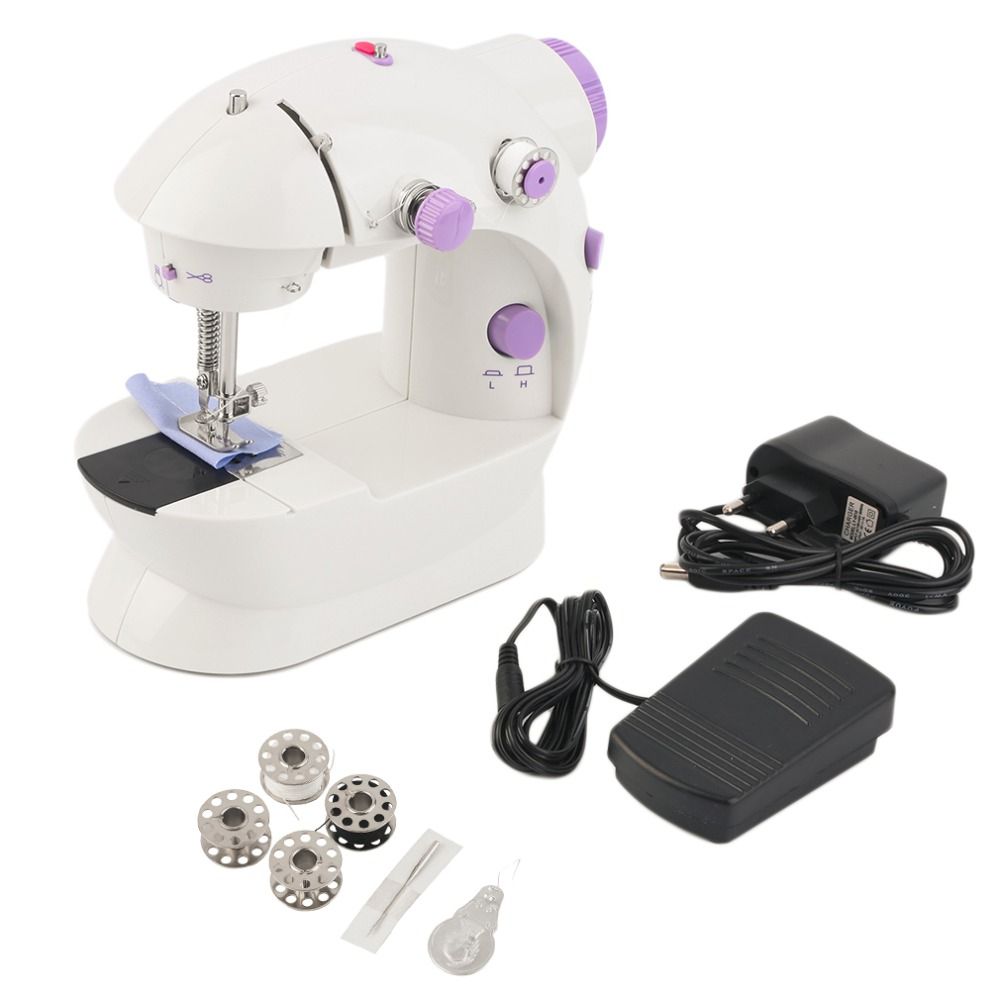 Leather Portable Industrial Hand  Mini Sewing Machine  Accessories Walking Foot Parts Sew Knitting Needles Mahine