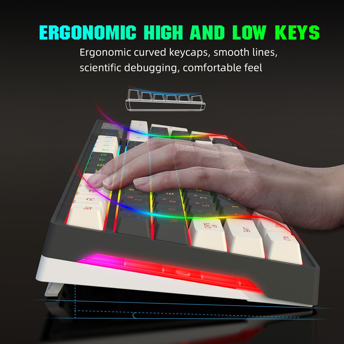 L99 2.4G Wireless Rechargeable Keyboard Mouse Combo 96 Keys