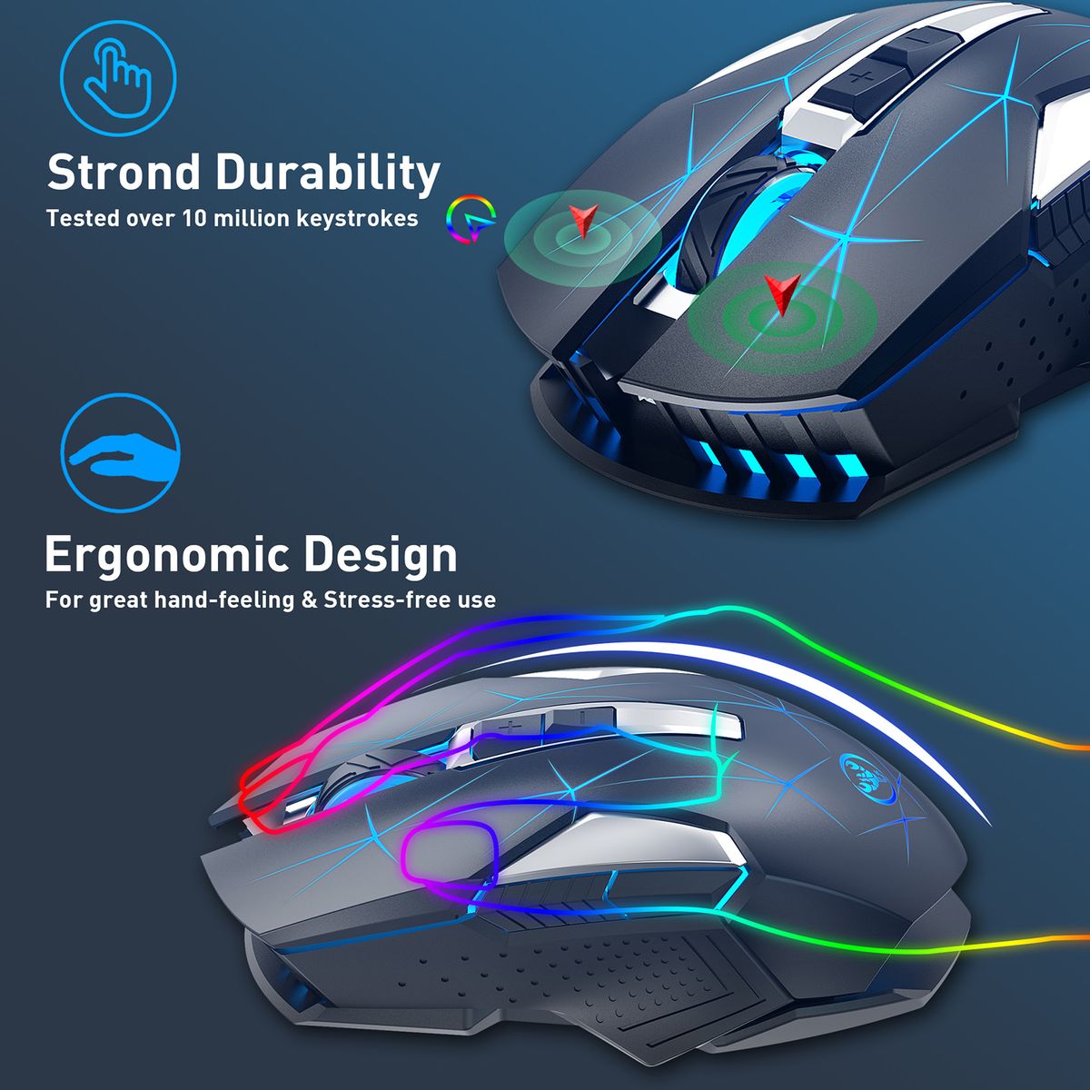 L99 2.4G Wireless Rechargeable Keyboard Mouse Combo 96 Keys