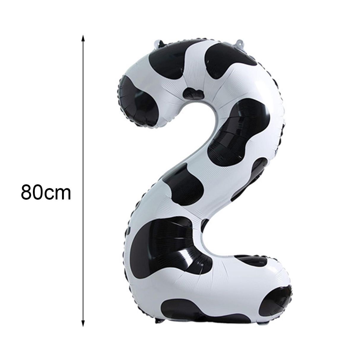 Easy Storage Cow Balloon Whimsical Cow Number Balloon Fun Foldable