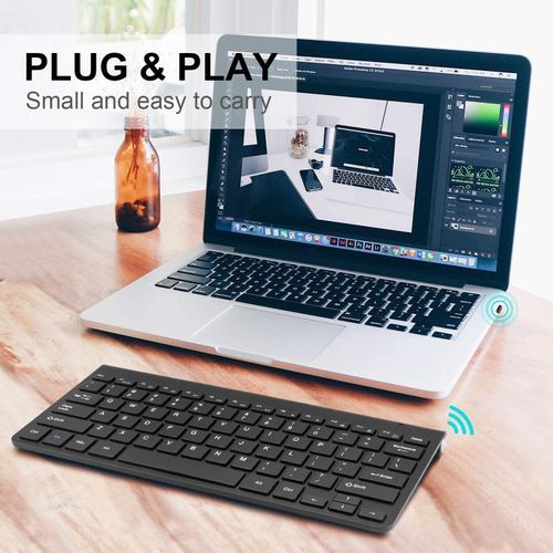 2.4G Wireless Keyboard & Mouse Combos - Protable Mini Keyboard Mouse Combo Set For Notebook Laptop Mac Desktop