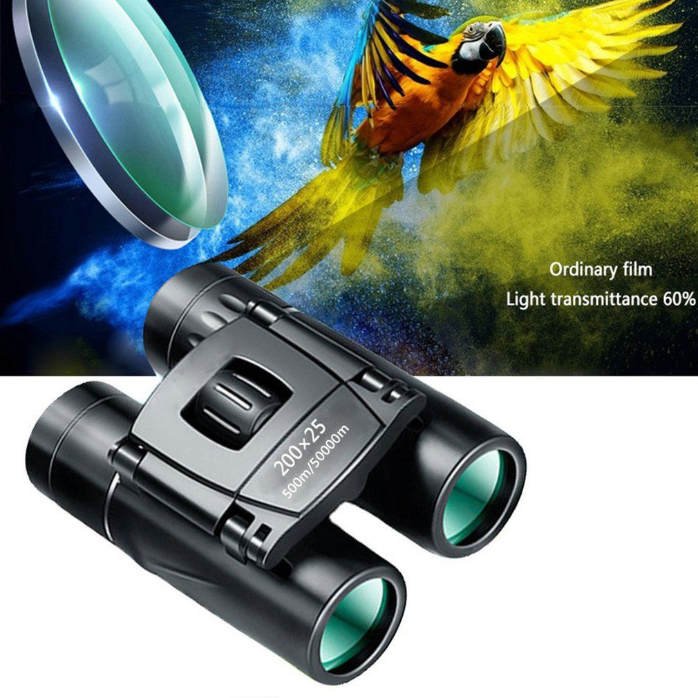 Mini Portable Zoom High Definition Tele  Bino Ulars Powerful 200x25-bla K-1p  Bino Ulars